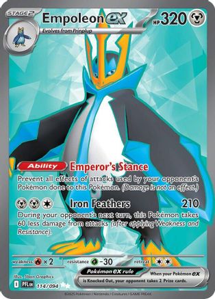 Image of Empoleon ex 114/094  - Holofoil ME02 Phantasmal Flames - Ultra Rare