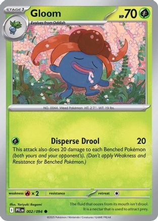 Image of Gloom 002  - Reverse Holofoil ME02 Phantasmal Flames - Common