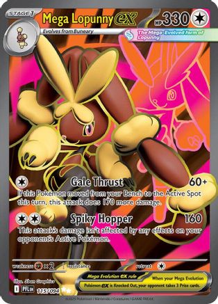 Image of Mega Lopunny ex 115/094  - Holofoil ME02 Phantasmal Flames - Ultra Rare