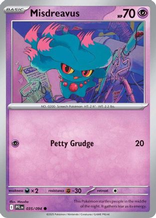 Image of Misdreavus 035  ME02 Phantasmal Flames - Common