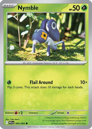 Image of Nymble 009/094  - Reverse Holofoil ME02 Phantasmal Flames - Common