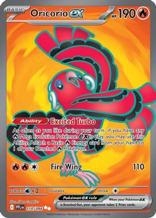 Image of Oricorio ex 110/094  - Holofoil ME02 Phantasmal Flames - Ultra Rare