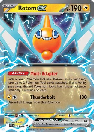 Image of Rotom ex 029/094  - Holofoil ME02 Phantasmal Flames - Double Rare