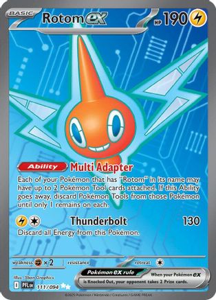 Image of Rotom ex 111/094  - Holofoil ME02 Phantasmal Flames - Ultra Rare