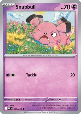 Image of Snubbull 037  - Reverse Holofoil ME02 Phantasmal Flames - Common