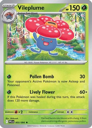 Image of Vileplume 003  ME02 Phantasmal Flames - Uncommon