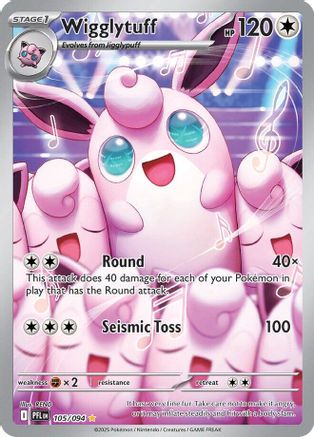 Image of Wigglytuff 105/094  - Holofoil ME02 Phantasmal Flames - Illustration Rare