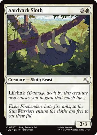 Image of Aardvark Sloth (0267) (TLE-267) - Avatar: The Last Airbender: Eternal-Legal