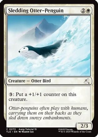Image of Sledding Otter-Penguin (0273) (TLE-273) - Avatar: The Last Airbender: Eternal-Legal