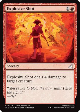 Image of Explosive Shot (0279) (TLE-279) - Avatar: The Last Airbender: Eternal-Legal