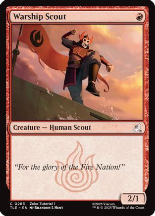 Image of Warship scout (0285) (TLE-285) - Avatar: The Last Airbender: Eternal-Legal