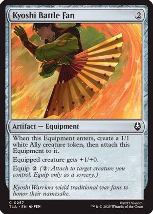 Image of Kyoshi Battle Fan (TLA-257) - Avatar: The Last Airbender