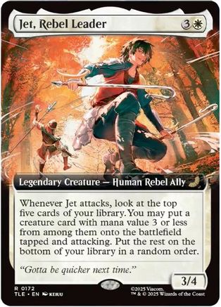 Image of Jet, Rebel Leader (Extended Art) (TLE-172) - Avatar: The Last Airbender: Eternal-Legal Foil