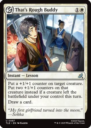 Image of That's Rough Buddy (TLE-087) - Avatar: The Last Airbender: Eternal-Legal Foil