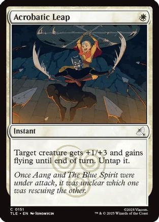 Image of Acrobatic Leap (TLE-151) - Avatar: The Last Airbender: Eternal-Legal Foil