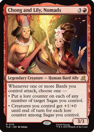 Image of Chong and Lily, Nomads (TLE-113) - Avatar: The Last Airbender: Eternal-Legal Foil