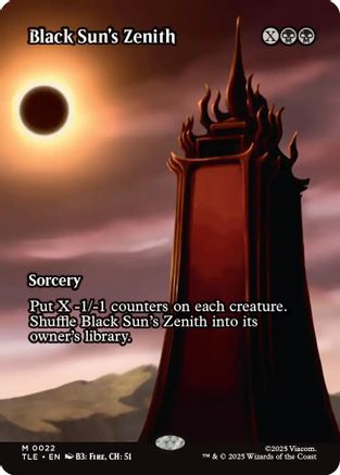 Image of Black Sun's Zenith (Borderless) (TLE-022) - Avatar: The Last Airbender: Eternal-Legal Foil