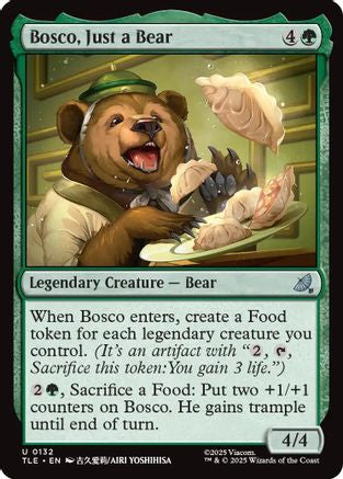 Image of Bosco, Just a Bear (TLE-132) - Avatar: The Last Airbender: Eternal-Legal Foil