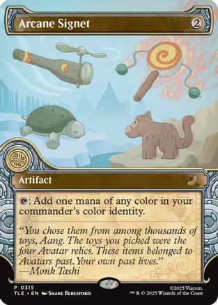 Image of Arcane Signet (Showcase) (TLE-315) - Avatar: The Last Airbender: Eternal-Legal