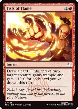 Image of Fists of Flame (TLE-166) - Avatar: The Last Airbender: Eternal-Legal Foil