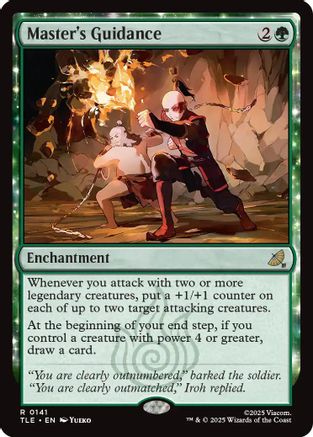 Image of Master's Guidance (TLE-141) - Avatar: The Last Airbender: Eternal-Legal Foil