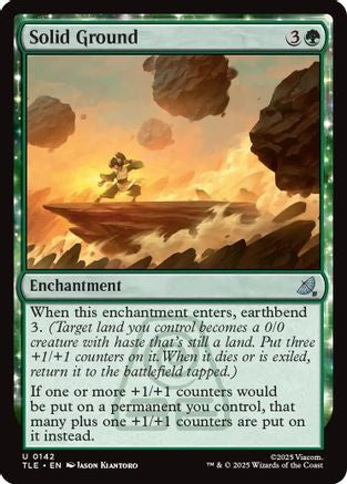 Image of Solid Ground (TLE-142) - Avatar: The Last Airbender: Eternal-Legal Foil