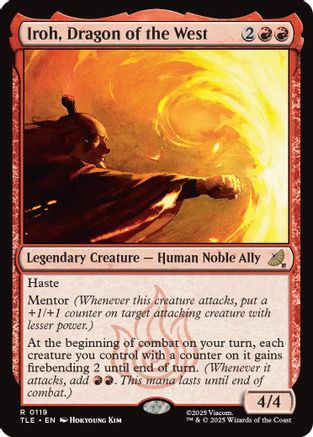 Image of Iroh, Dragon of the West (TLE-119) - Avatar: The Last Airbender: Eternal-Legal Foil