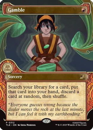 Image of Gamble (Showcase) (TLE-312) - Avatar: The Last Airbender: Eternal-Legal