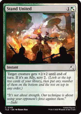 Image of Stand United (TLE-149) - Avatar: The Last Airbender: Eternal-Legal Foil