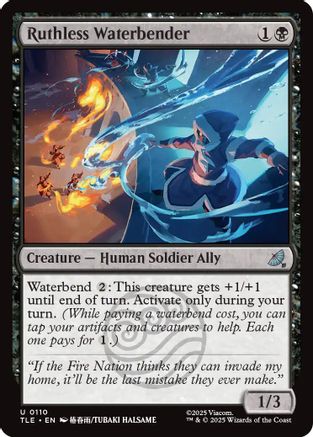 Image of Ruthless Waterbender (TLE-110) - Avatar: The Last Airbender: Eternal-Legal Foil