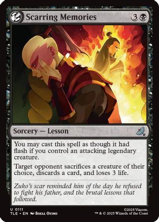 Image of Scarring Memories (TLE-111) - Avatar: The Last Airbender: Eternal-Legal Foil
