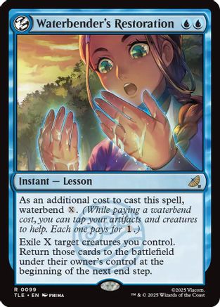 Image of Waterbender's Restoration (TLE-099) - Avatar: The Last Airbender: Eternal-Legal Foil