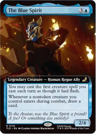 Image of The Blue Spirit (Extended Art) (TLE-178) - Avatar: The Last Airbender: Eternal-Legal Foil