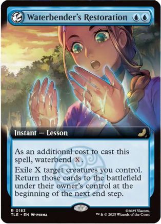 Image of Waterbender's Restoration (Extended Art) (TLE-183) - Avatar: The Last Airbender: Eternal-Legal