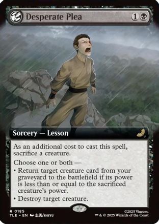 Image of Desperate Plea (Extended Art) (TLE-185) - Avatar: The Last Airbender: Eternal-Legal