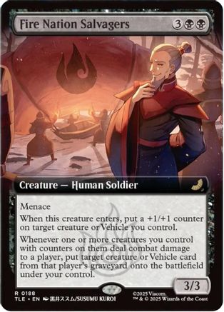 Image of Fire Nation Salvagers (Extended Art) (TLE-188) - Avatar: The Last Airbender: Eternal-Legal Foil