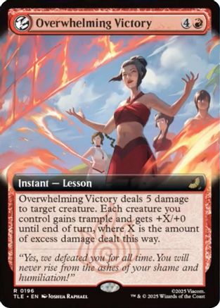 Image of Overwhelming Victory (Extended Art) (TLE-196) - Avatar: The Last Airbender: Eternal-Legal