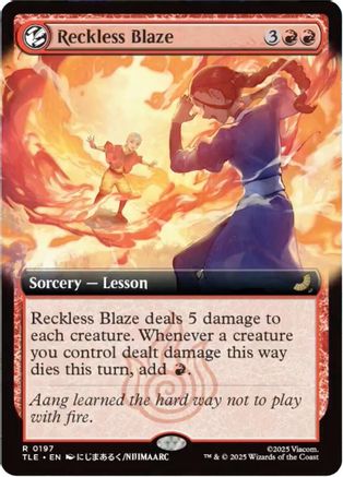 Image of Reckless Blaze (Extended Art) (TLE-197) - Avatar: The Last Airbender: Eternal-Legal