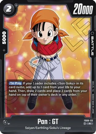 Image of Pan : GT - FB08-113 (FB08-113) - Saiyans Pride Holofoil