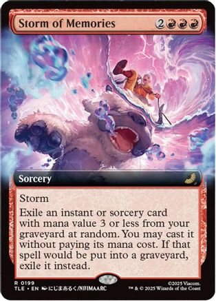 Image of Storm of Memories (Extended Art) (TLE-199) - Avatar: The Last Airbender: Eternal-Legal Foil