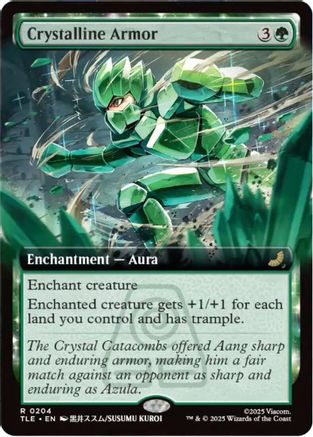 Image of Crystalline Armor (Extended Art) (TLE-204) - Avatar: The Last Airbender: Eternal-Legal Foil