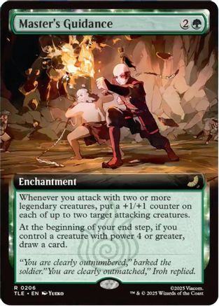 Image of Master's Guidance (Extended Art) (TLE-206) - Avatar: The Last Airbender: Eternal-Legal