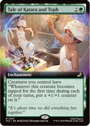 Image of Tale of Katara and Toph (Extended Art) (TLE-207) - Avatar: The Last Airbender: Eternal-Legal Foil
