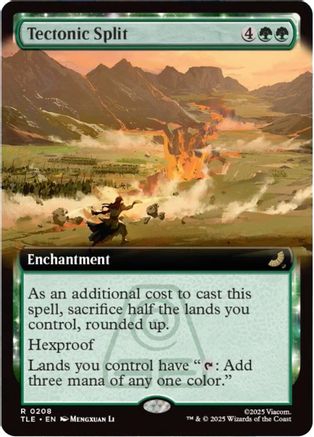 Image of Tectonic Split (Extended Art) (TLE-208) - Avatar: The Last Airbender: Eternal-Legal