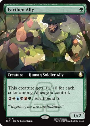 Image of Earthen Ally (Extended Art) (TLA-377) - Avatar: The Last Airbender
