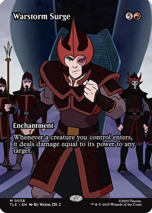 Image of Warstorm Surge (Borderless) (TLE-038) - Avatar: The Last Airbender: Eternal-Legal
