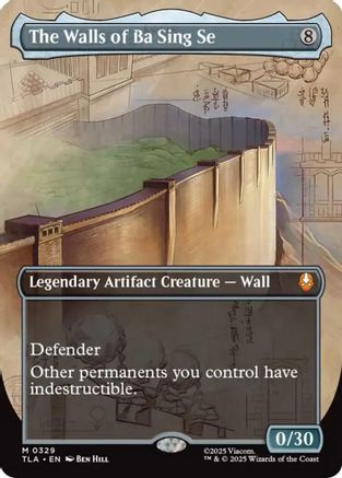 Image of The Walls of Ba Sing Se (Borderless) (TLA-329) - Avatar: The Last Airbender Foil