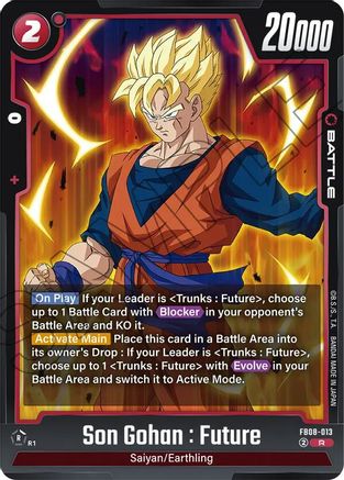 Image of Son Gohan : Future - FB08-013 (FB08-013) - Saiyans Pride Holofoil