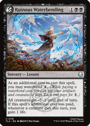 Image of Ruinous Waterbending (TLA-118) - Avatar: The Last Airbender Foil