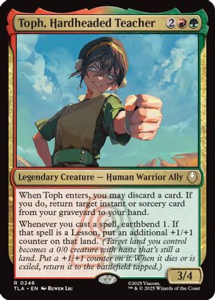 Image of Toph, Hardheaded Teacher (TLA-246) - Avatar: The Last Airbender Foil